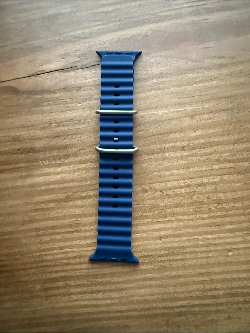 Blue Silicone Apple Watch Band